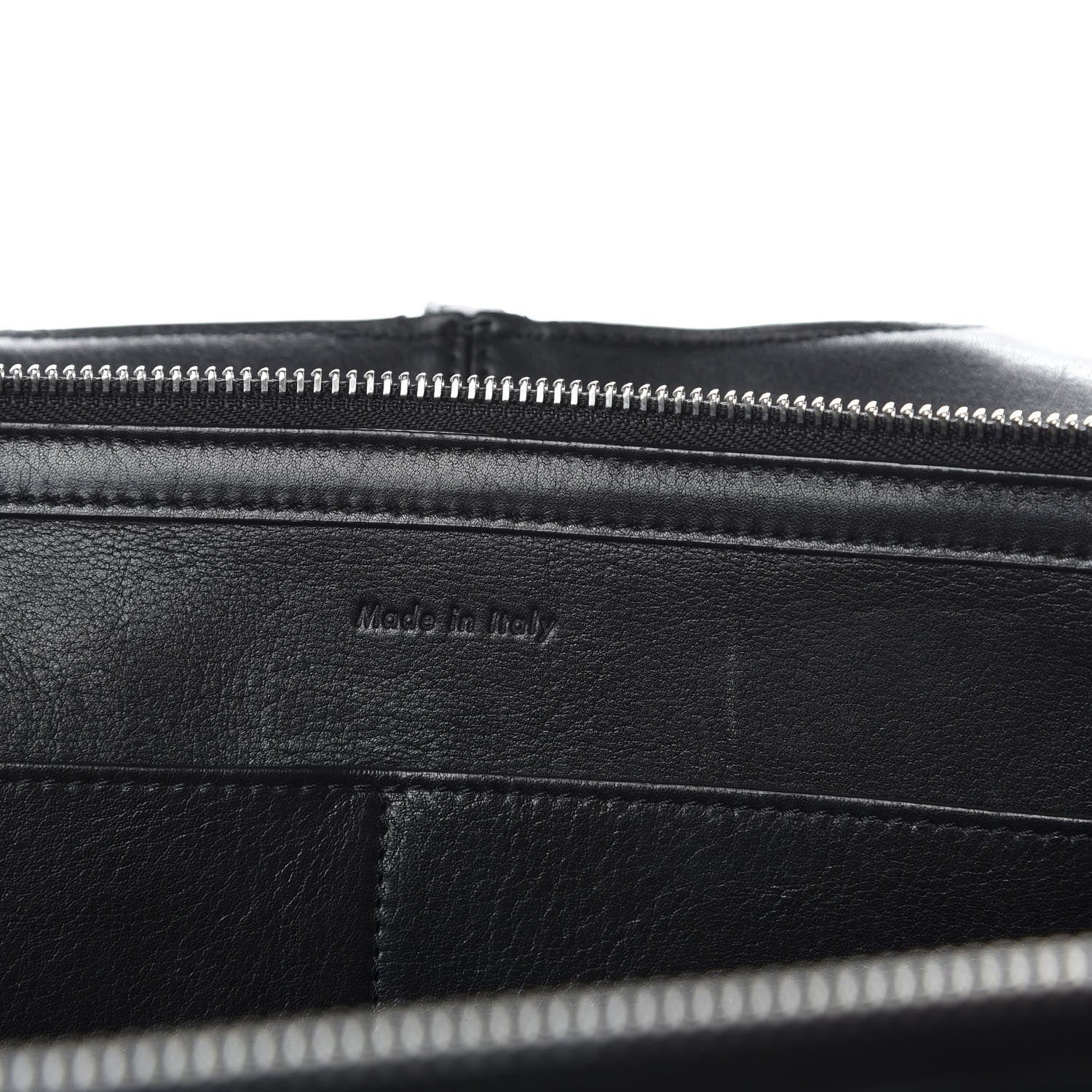 Celine Supple Natural Calfskin Medium Tri-Fold Bag Black 7 of 12