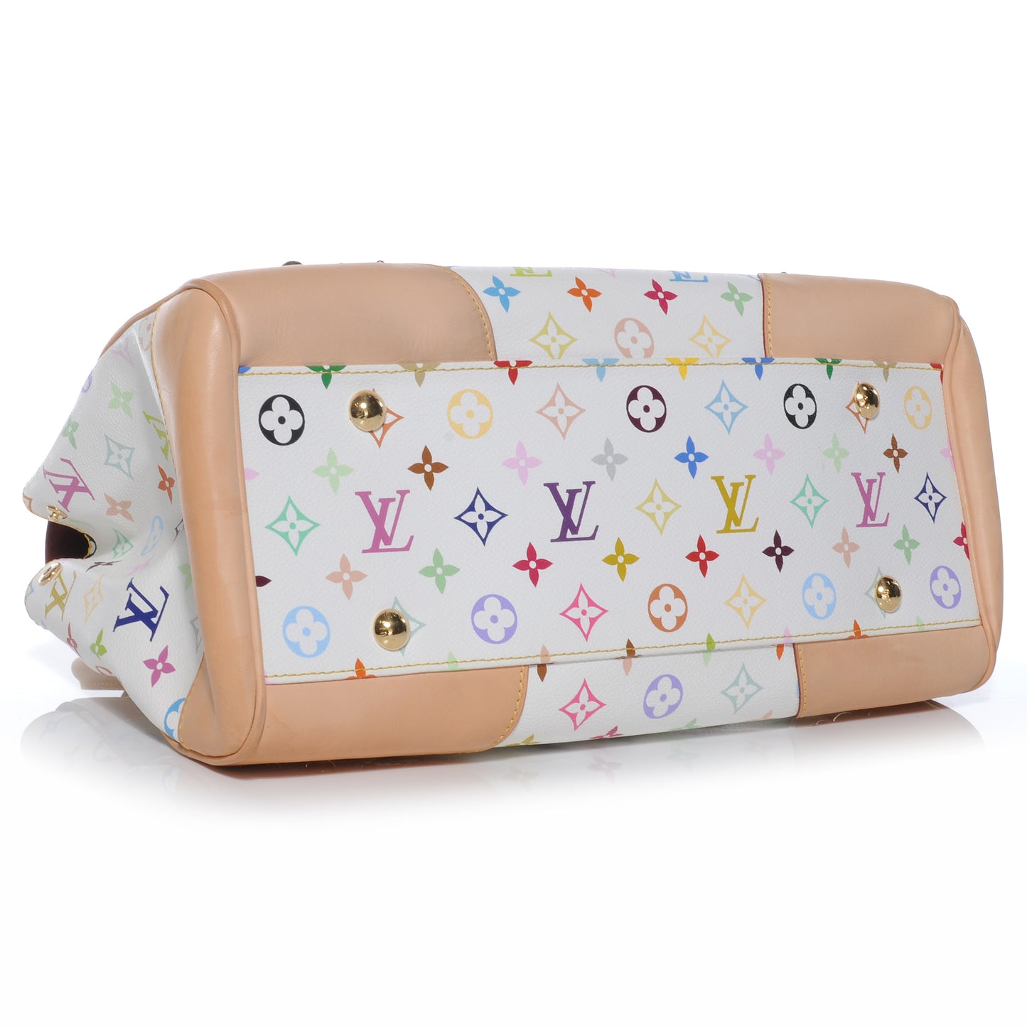 Monogram Multicolor Beverly GM White