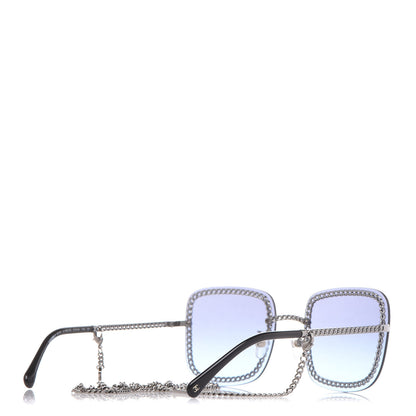 Chanel Chain Square Sunglasses 4244 Blue 5 of 8