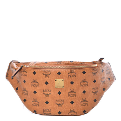 MCM Visetos Stark Belt Bag Cognac 1 of 10