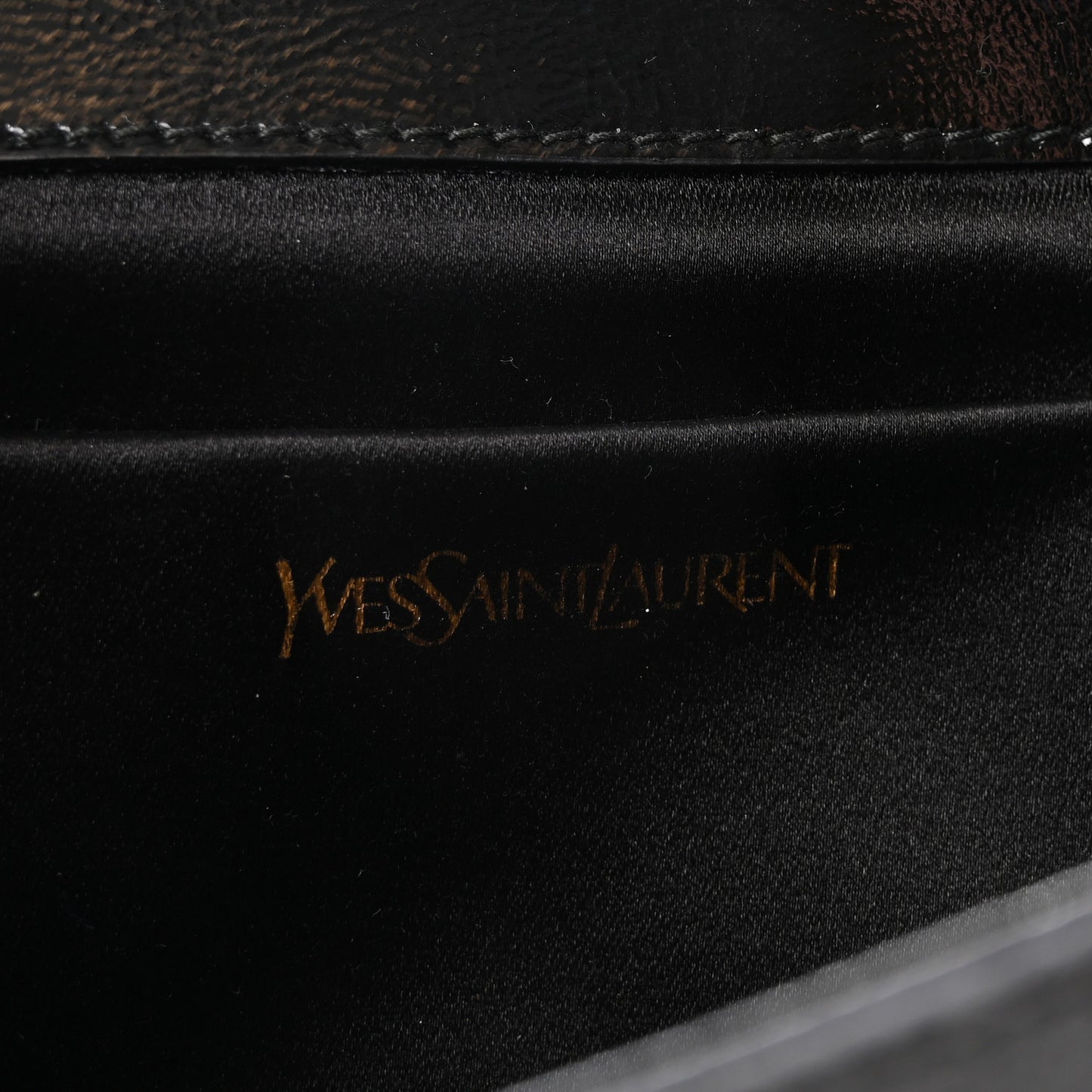 Textured Patent Monogram Small Belle De Jour Clutch Black