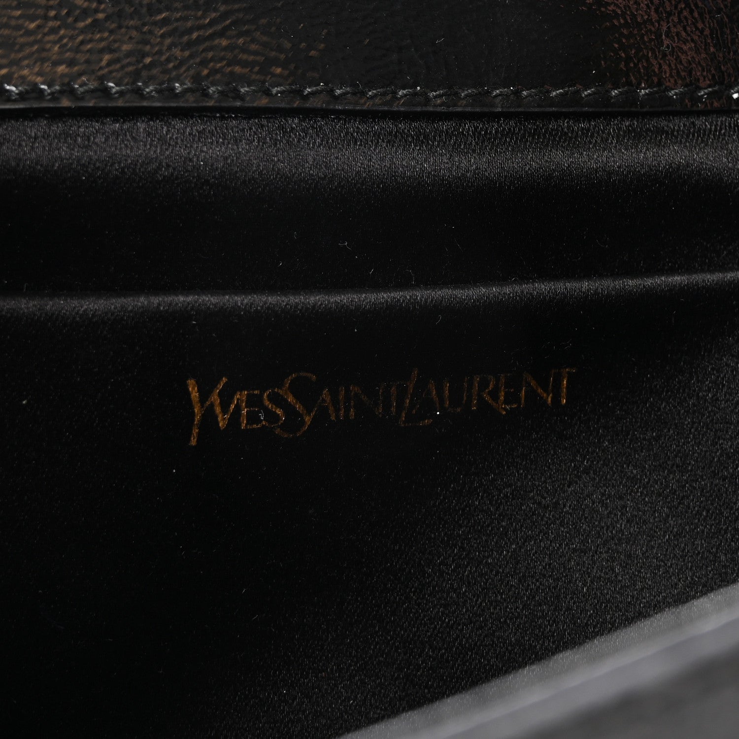 Saint Laurent Textured Patent Monogram Small Belle De Jour Clutch Black 6 of 6