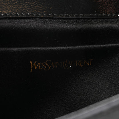Saint Laurent Textured Patent Monogram Small Belle De Jour Clutch Black 6 of 6