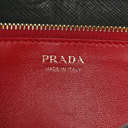 Prada Saffiano Lux Chain Wallet Black 6 of 8