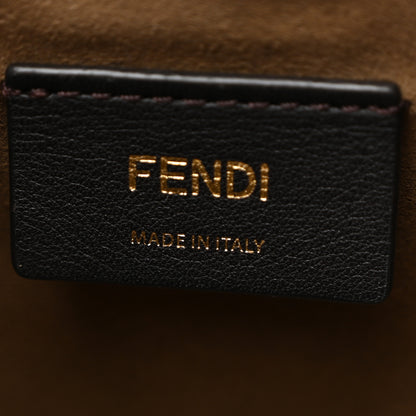 Fendi Vitello King F is Fendi Logo Embossed Mini Mon Tresor Bucket Bag Tortora 6 of 10
