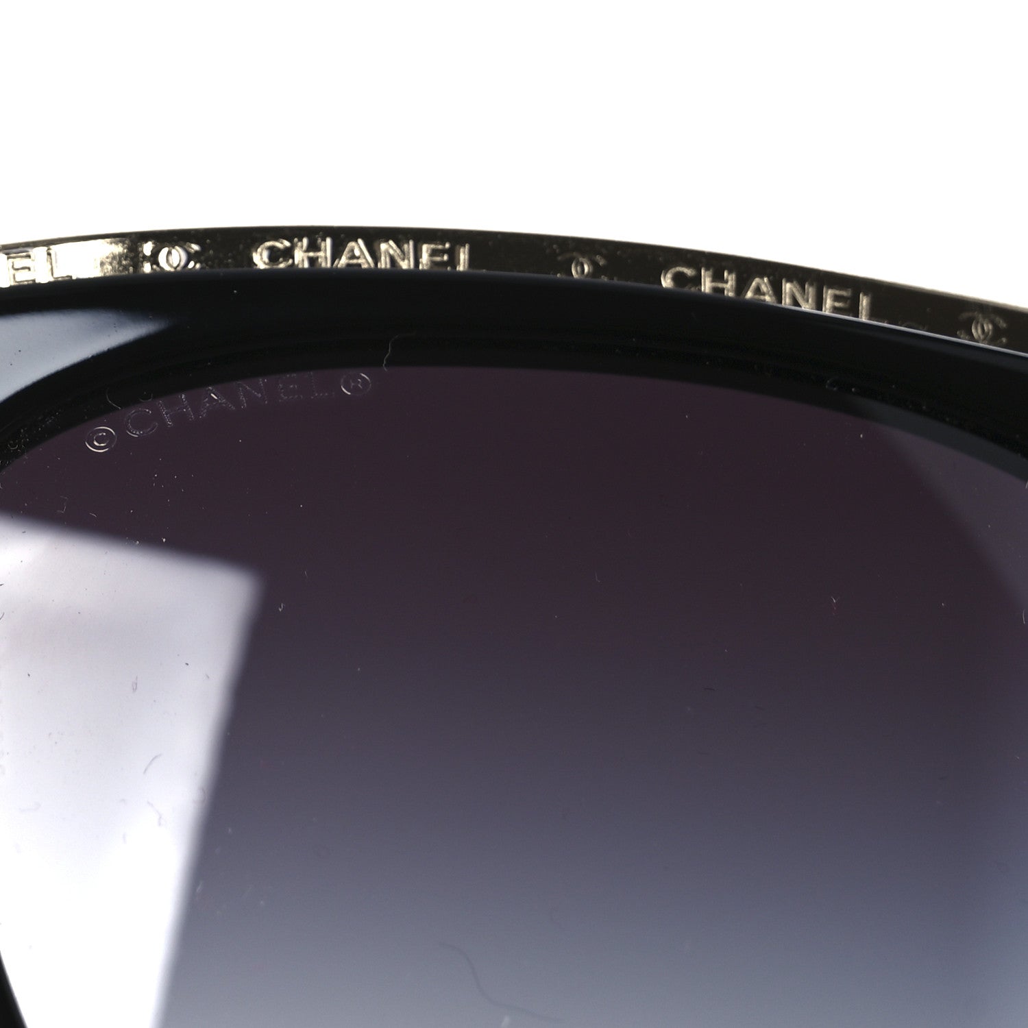 Chanel Acetate Square Sunglasses 71505-A Black Grey 7 of 10