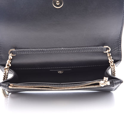 Versace Grained Calfskin Palazzo Chain Evening Bag Black 5 of 9