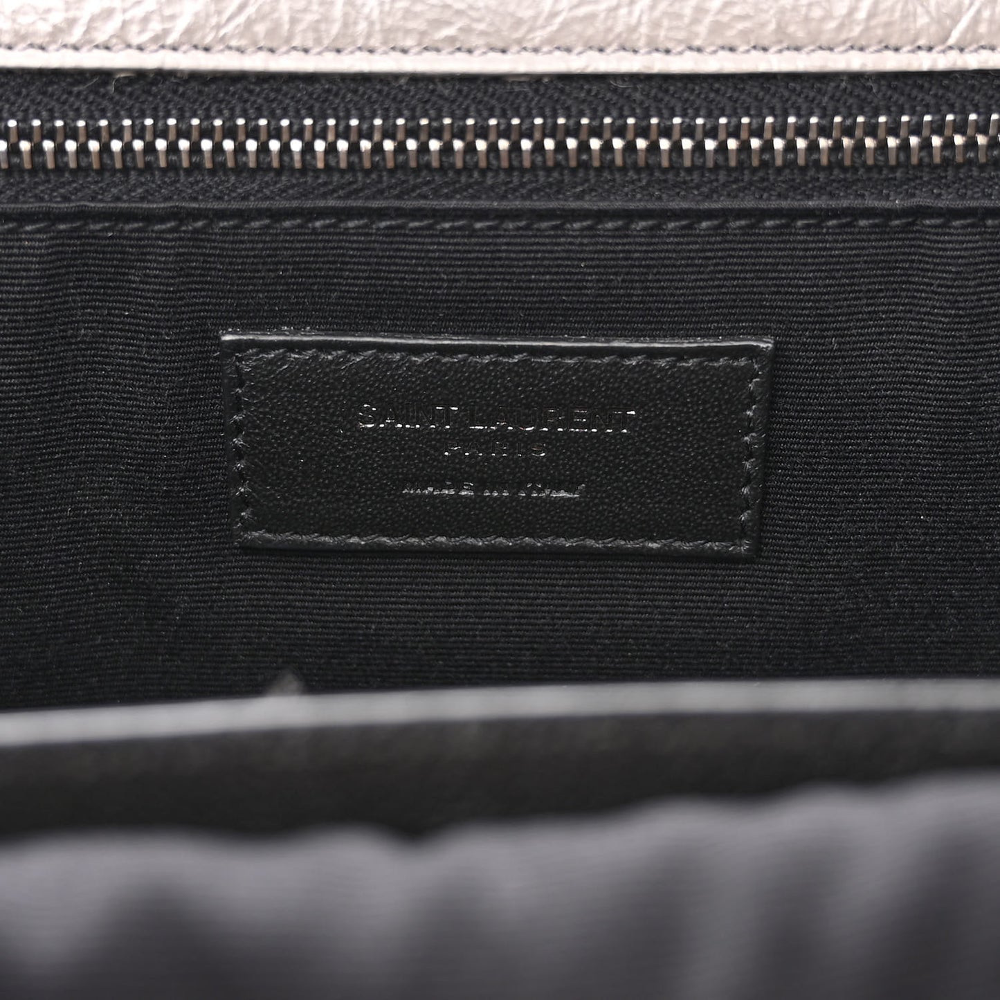 Crinkled Calfskin Matelasse Monogram Medium Niki Chain Satchel Fog