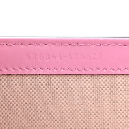 Gucci Boarded Dyana Lux Calfskin Web Mini Bamboo 1947 Top Handle Bag Nice Pink 7 of 10