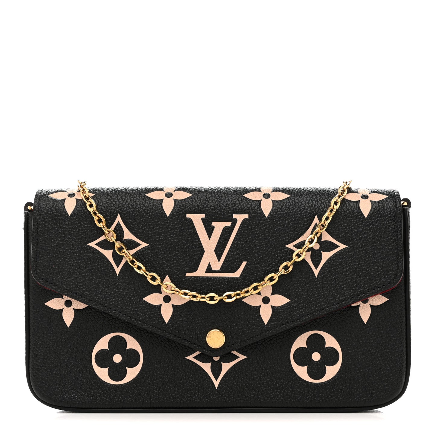 Empreinte Monogram Giant Felicie Pochette Black Beige