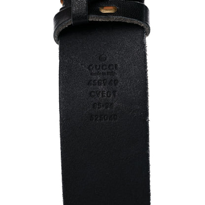 Gucci Faded Calfskin Snake Double G 40mm Belt 85 34 Black 3 of 8