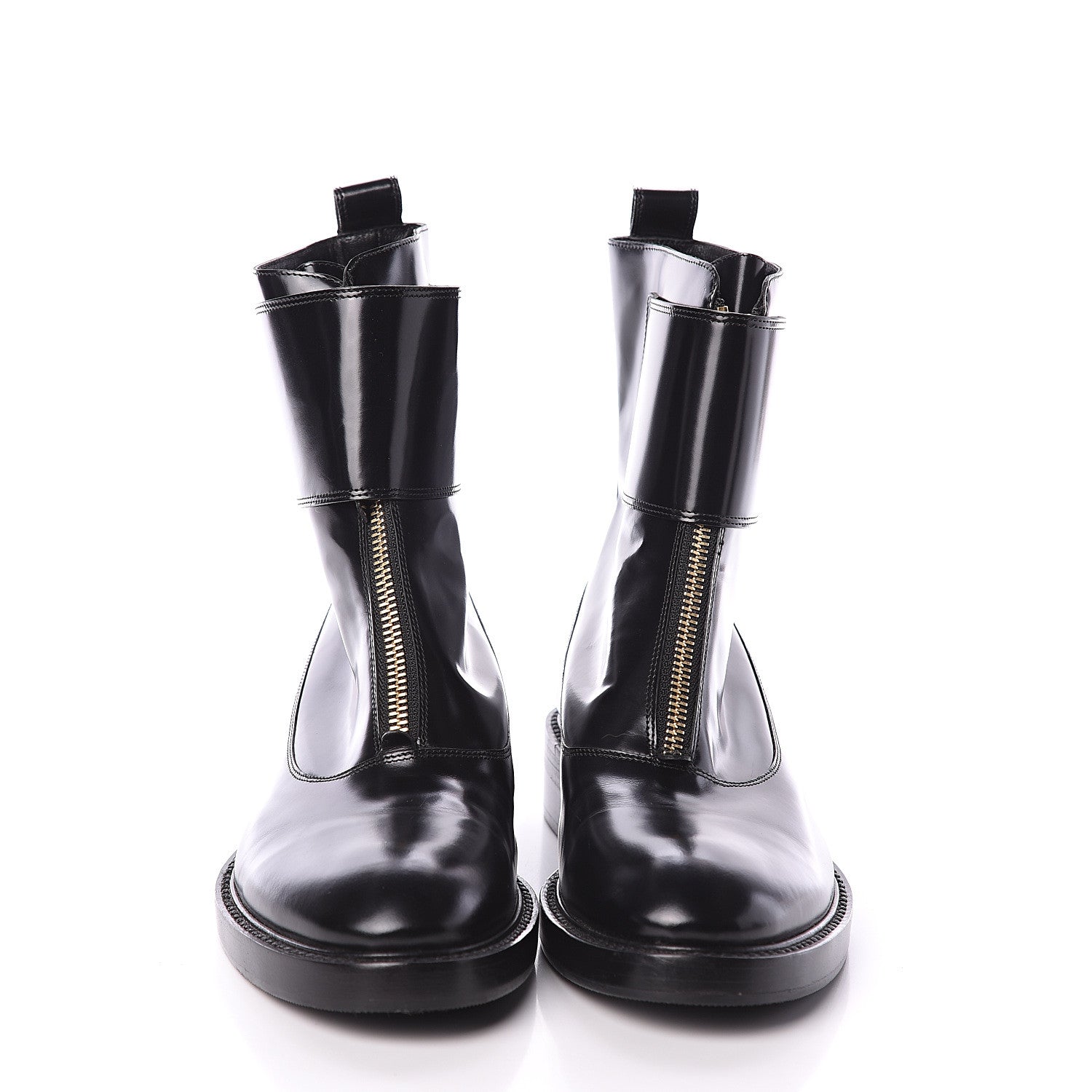 Louis Vuitton Glazed Calfskin Boots 36.5 Black 2 of 7
