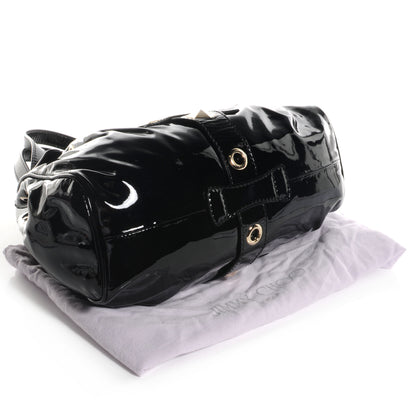 Jimmy Choo Patent Studded Medium Riki Black 4 of 8
