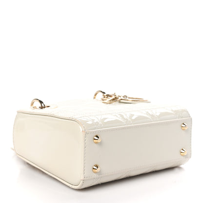 Christian Dior Patent Cannage Mini Lady Dior Latte 4 of 12