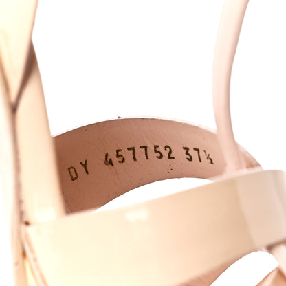 Saint Laurent Patent Tribute 105 Platform Sandals 37.5 Pale Pink 8 of 10