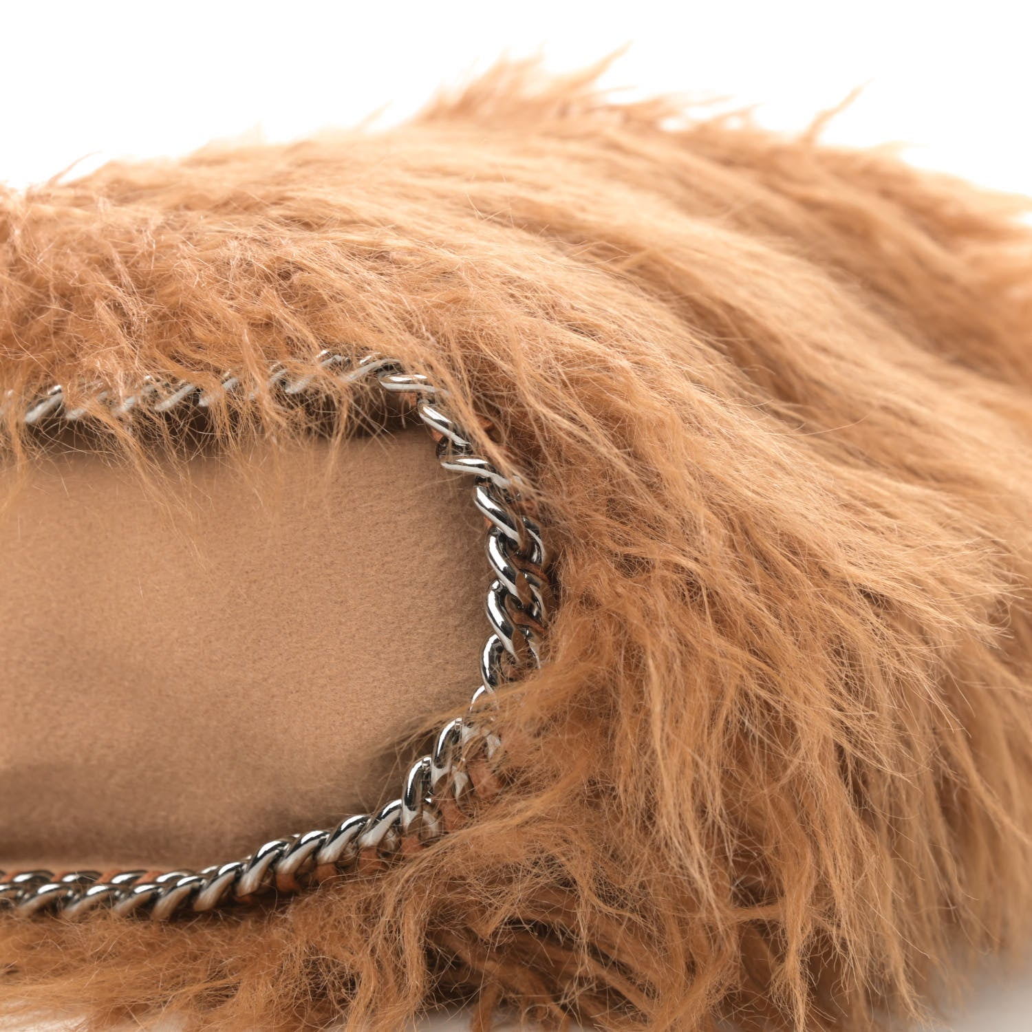 Stella McCartney Eco Fur Mini Falabella Tote Camel 9 of 11
