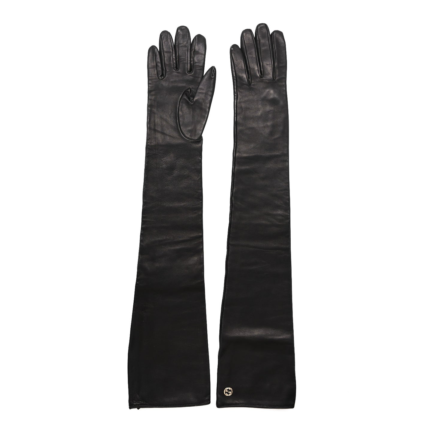 Nappa Interlocking G Gloves 7 Black