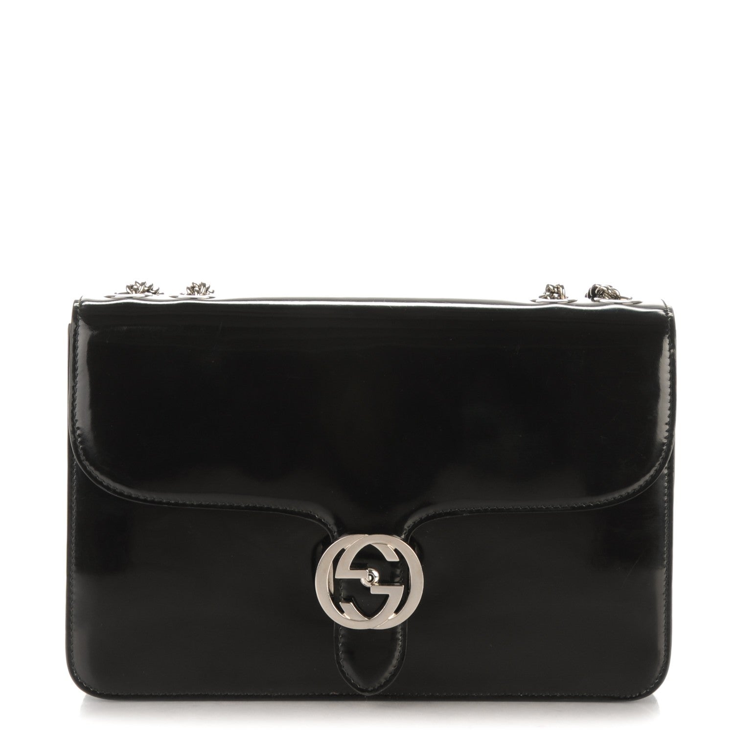 Gucci Shade Lux Calfskin Interlocking G Shoulder Bag Black 1 of 6