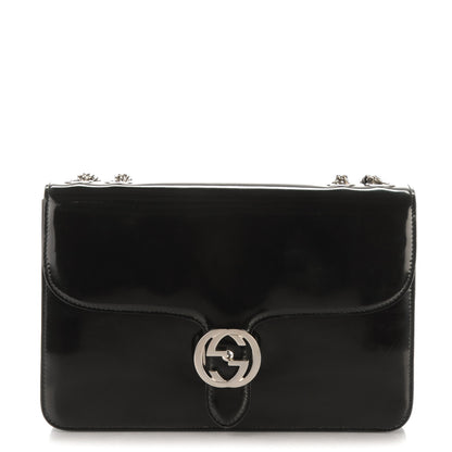 Gucci Shade Lux Calfskin Interlocking G Shoulder Bag Black 1 of 6