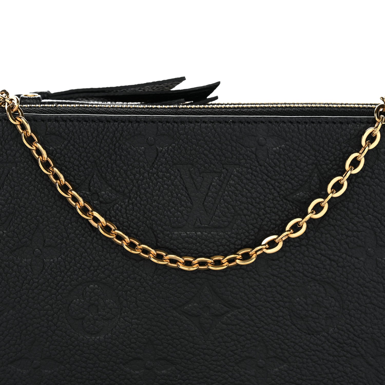 Louis Vuitton Empreinte Double Zip Pochette Black 8 of 10