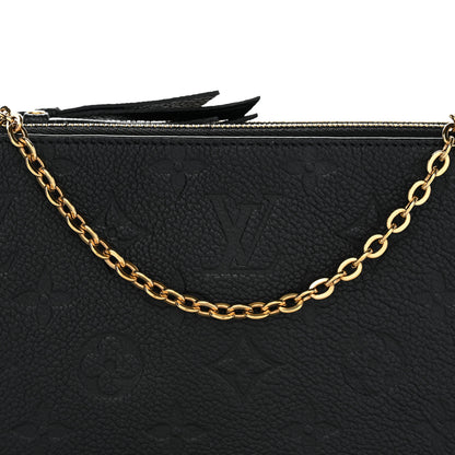 Louis Vuitton Empreinte Double Zip Pochette Black 8 of 10