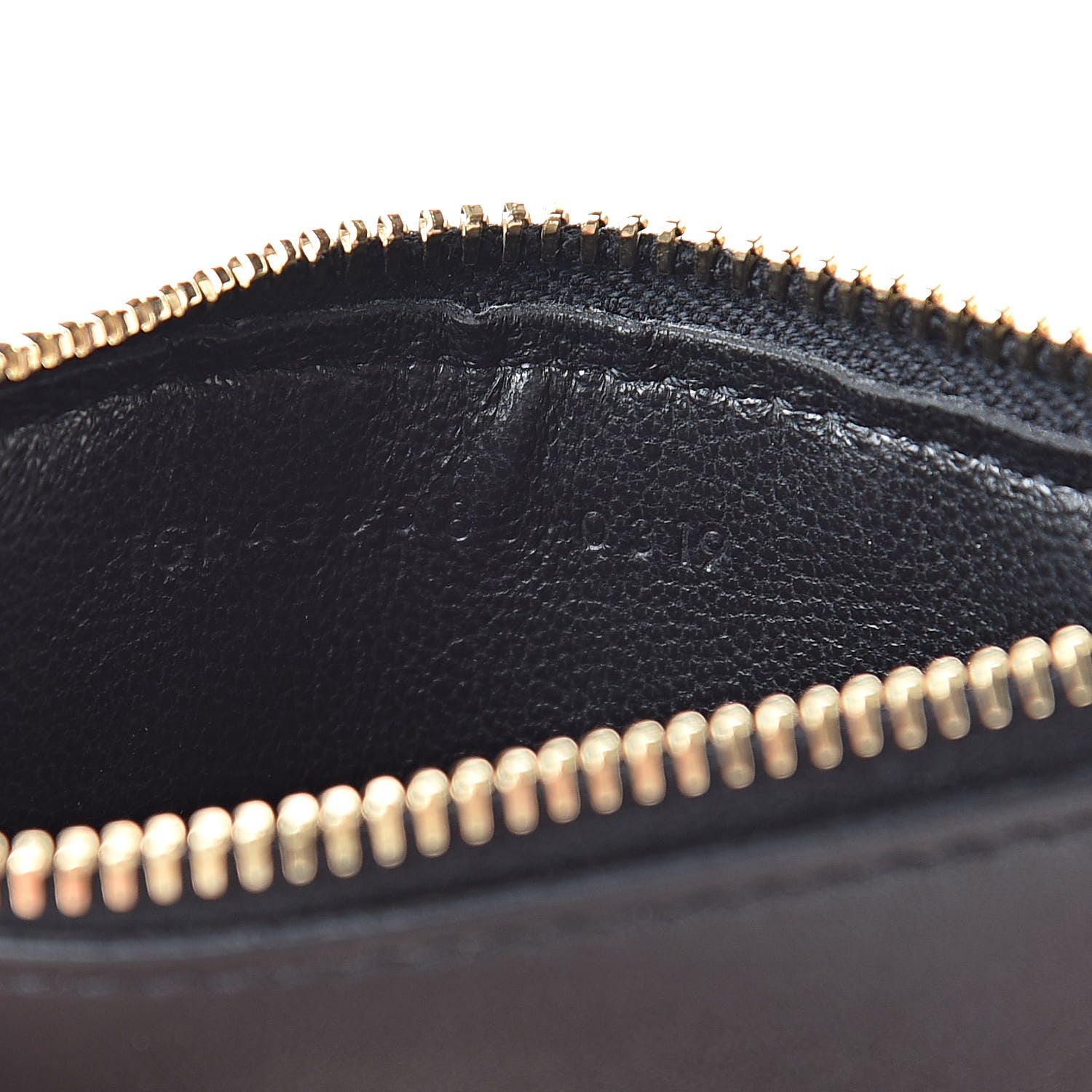 Saint Laurent Calfskin 5 Fragments Zip Pouch Card Holder Black 7 of 8