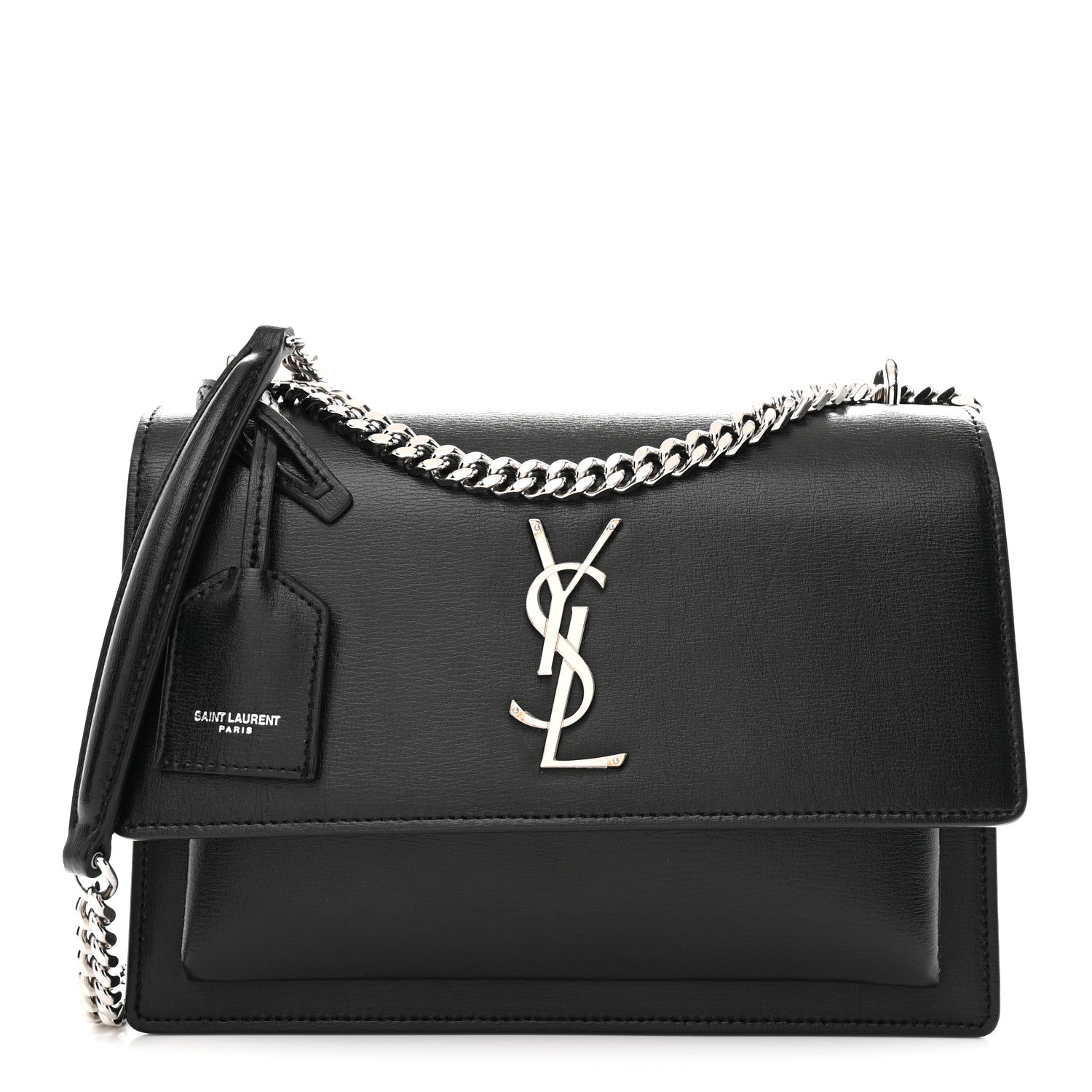 Saint Laurent Calfskin Medium Monogram Sunset Black 1 of 10