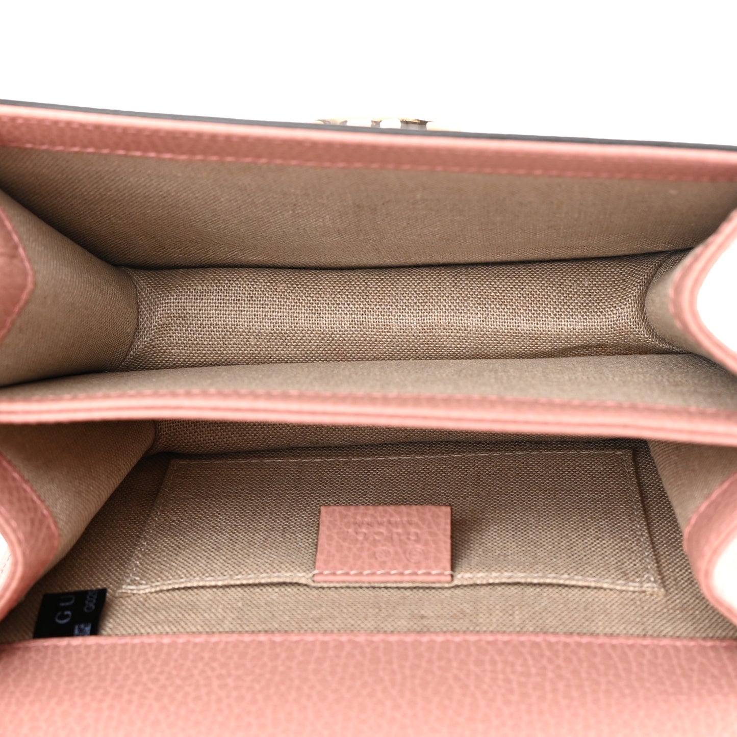 Dollar Calfskin Small Interlocking G Shoulder Bag Soft Pink