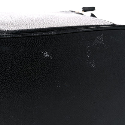 Chanel Caviar CC Vanity Train Case Black 17 of 27