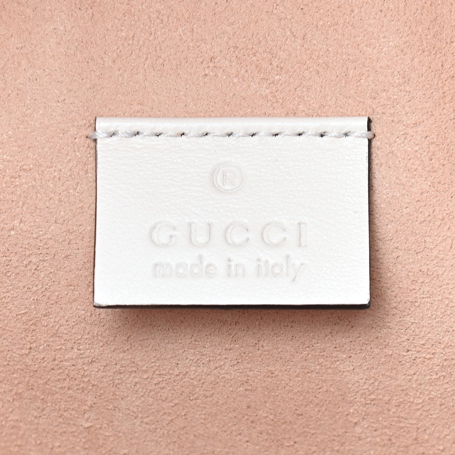 Gucci Calfskin Matelasse Mini GG Marmont Round Backpack White 5 of 8