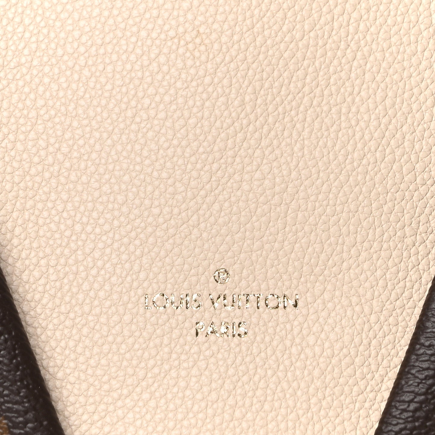 Monogram Braided V Tote MM Creme