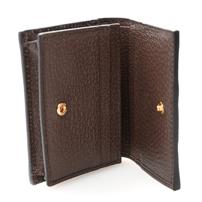 Gucci GG Supreme Monogram Web Ophidia Card Case Beige New Acero 5 of 9