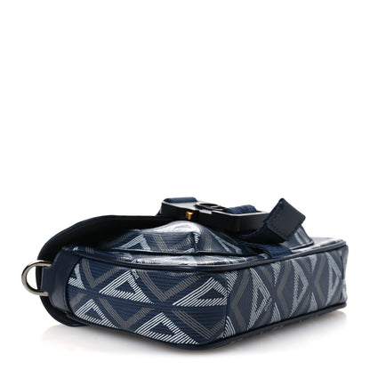Christian Dior Coated Canvas CD Diamond Mini Hit The Road Bag Navy Blue 4 of 13