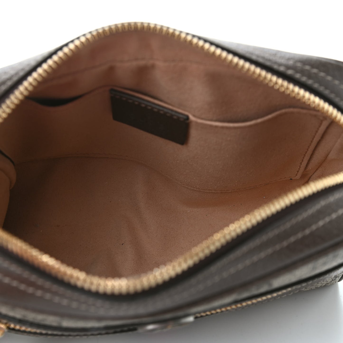 GG Supreme Monogram Web Small Ophidia Belt Bag 85 34 Dark Brown