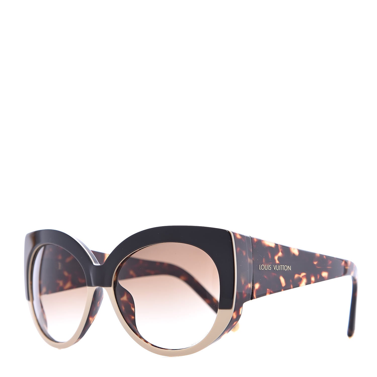 Louis Vuitton Acetate Cat Eye Sunglasses Z0588E Tortoise 1 of 7