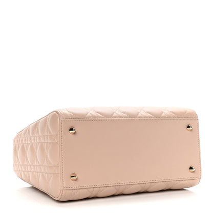 Christian Dior Lambskin Cannage Medium Lady Dior Rose Poudre 4 of 10