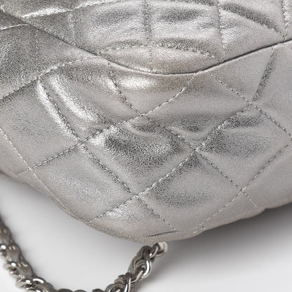 Chanel Metallic Lambskin Quilted Small In Seoul Backpack Silver 9 of 10