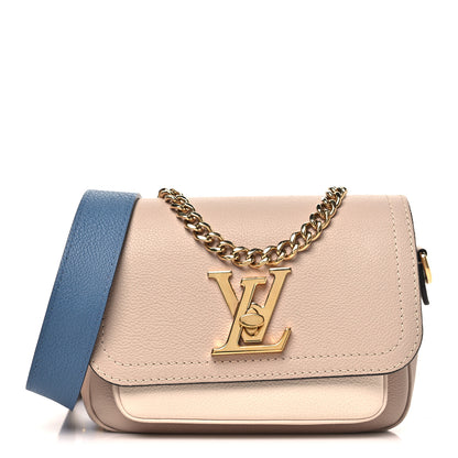 Louis Vuitton Grained Calfskin Lockme Tender Greige 1 of 8