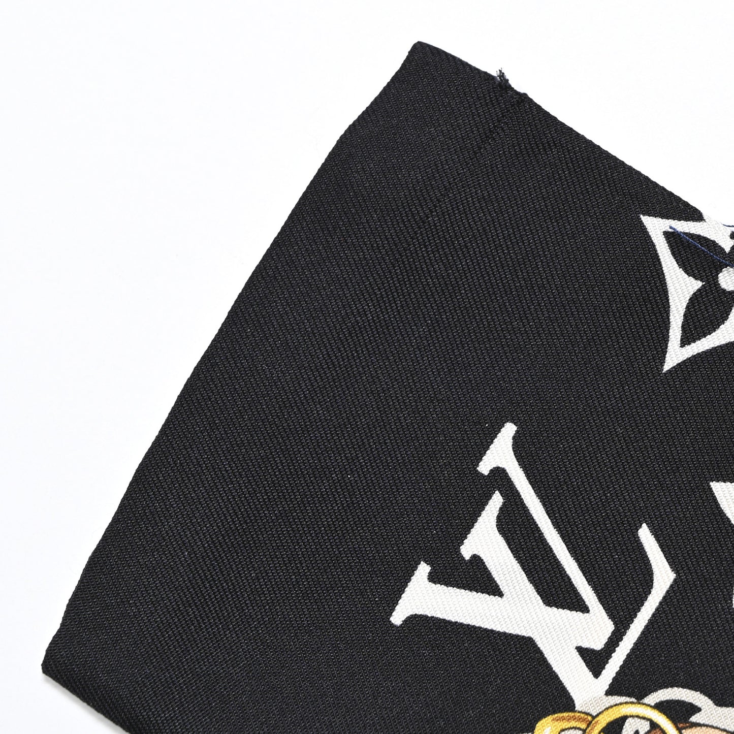 Silk Monogram Confidential Bandeau Black
