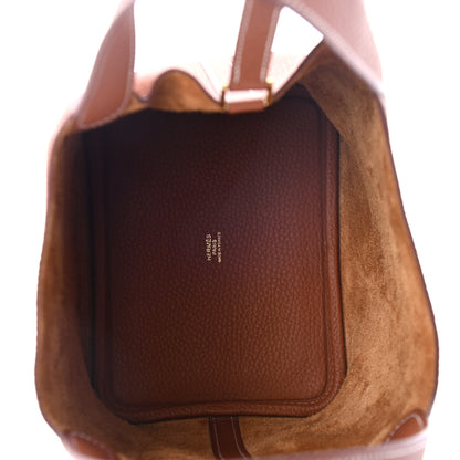 Hermes Taurillon Clemence Picotin Lock 18 PM Gold 4 of 4