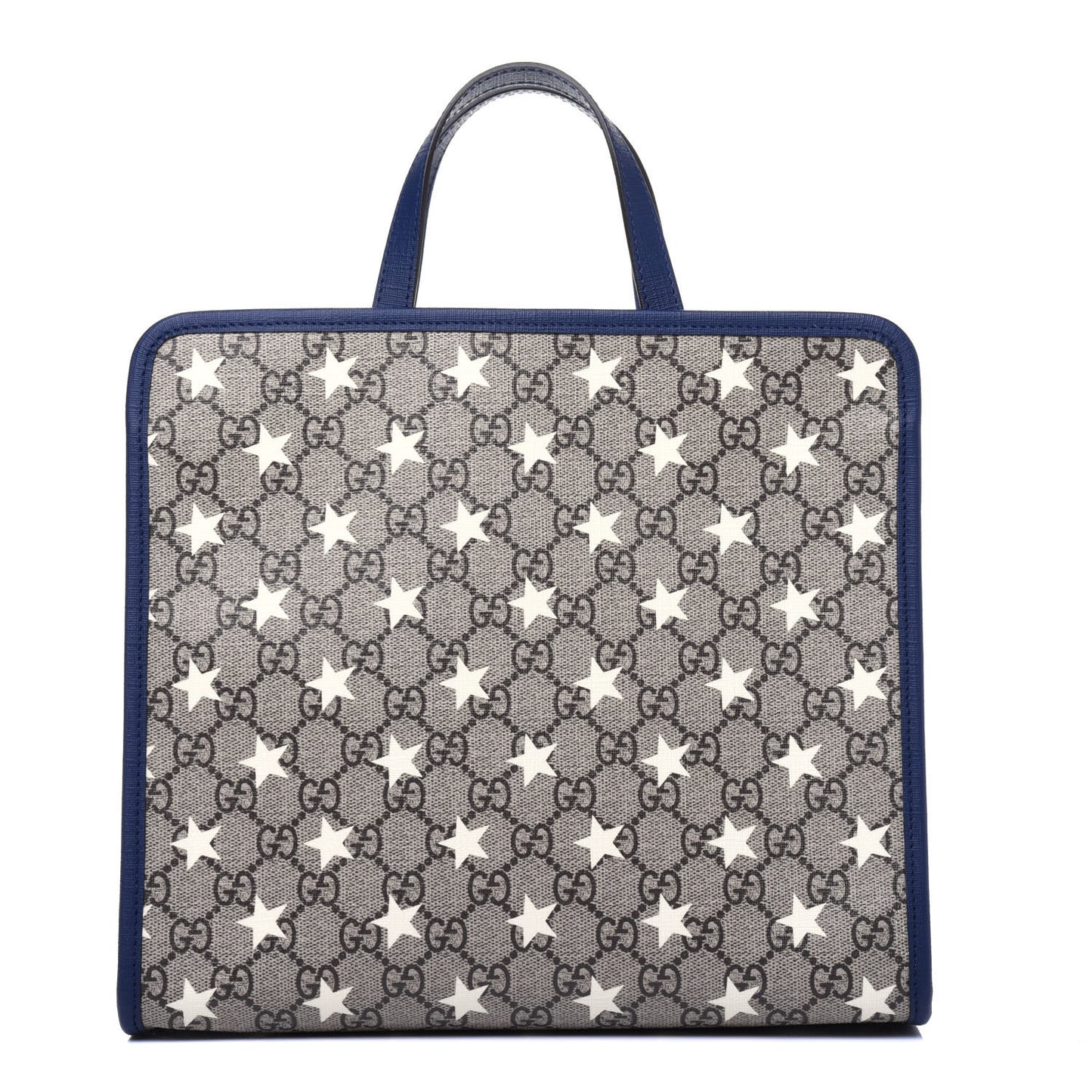 GG Supreme Monogram Stars Childrens Tote Beige Ebony Yellow Royal