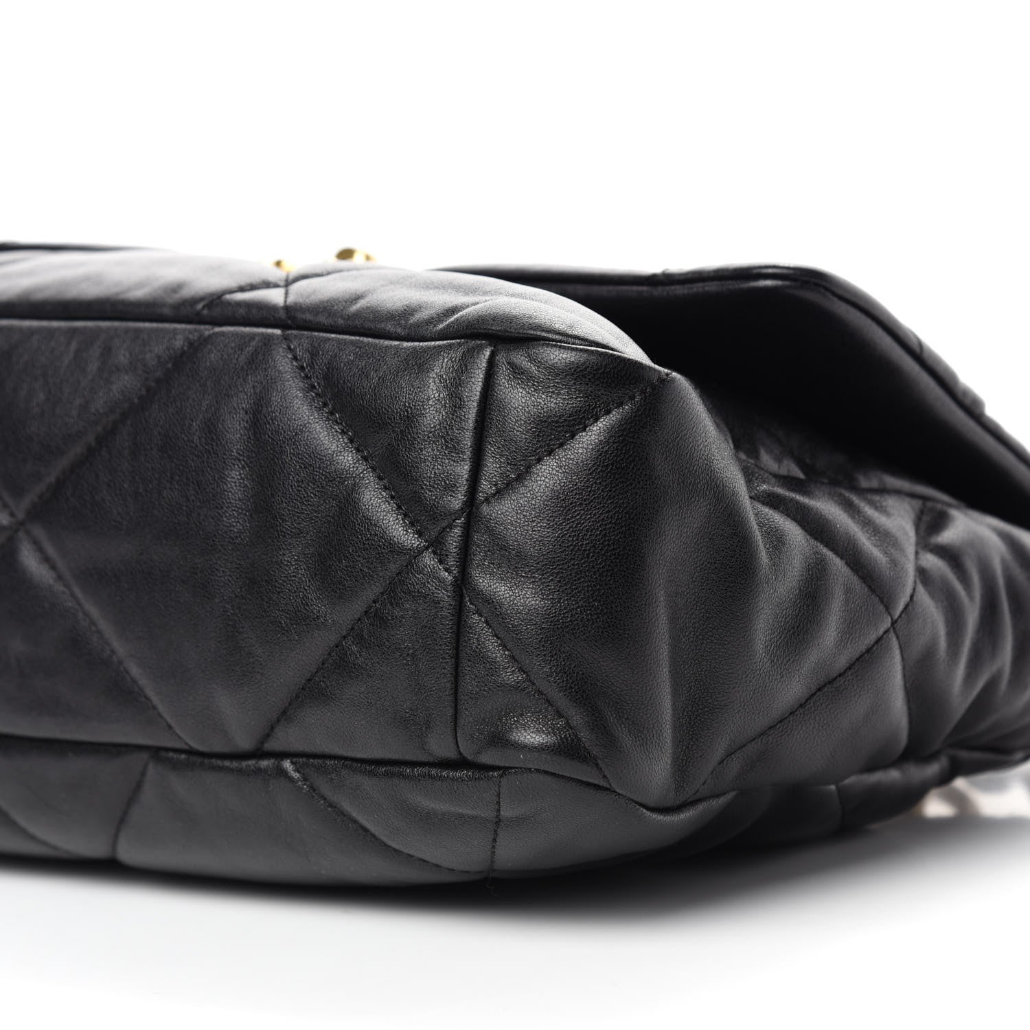 Chanel Goatskin Quilted Large Chanel 19 Flap Black 7 of 11