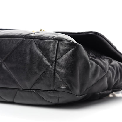 Chanel Goatskin Quilted Large Chanel 19 Flap Black 7 of 11