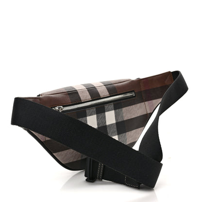Burberry E-canvas Check Cason Bum Bag Dark Birch Brown 2 of 7