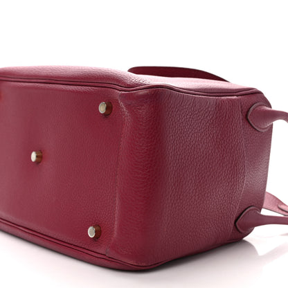 Hermes Taurillon Clemence Lindy 30 Rouge Garance 9 of 12
