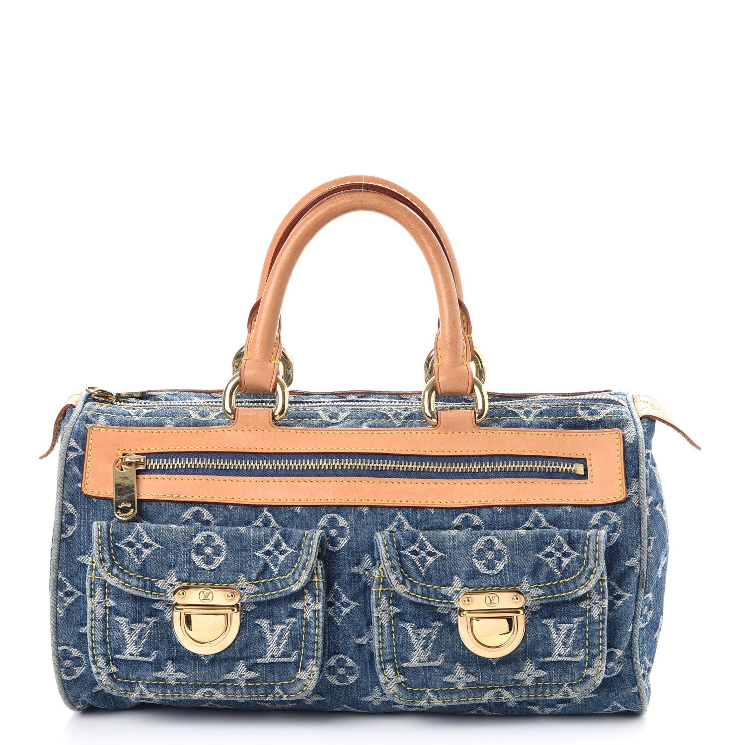 Louis Vuitton Monogram Denim Neo Speedy Blue 1 of 11