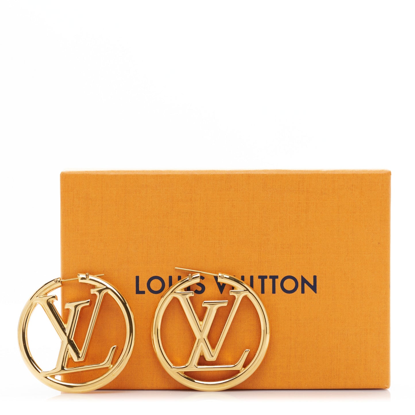 Metal Louise Hoop Earrings Gold