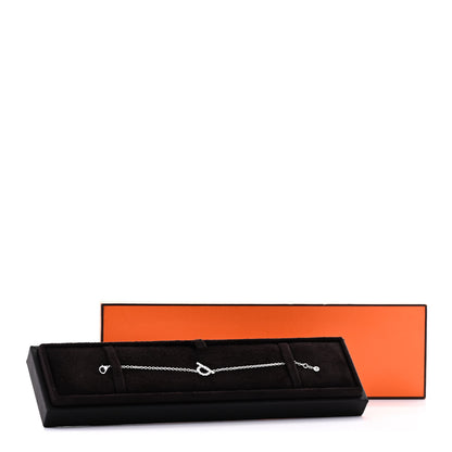 Hermes 18K White Gold Diamond Finesse Bracelet SH 5 of 5