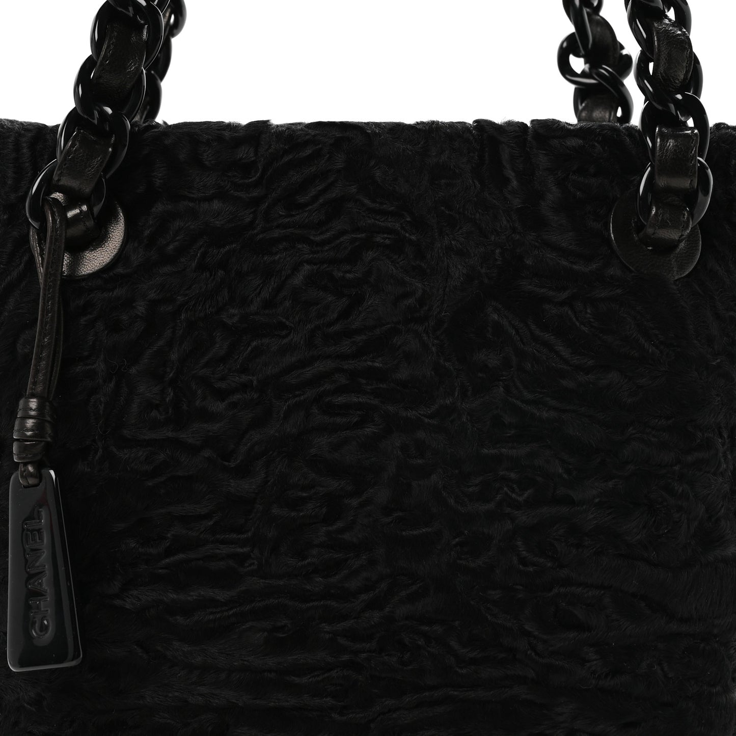 Persian Lamb Fur Tote Black