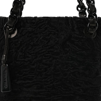 Chanel Persian Lamb Fur Tote Black 8 of 11